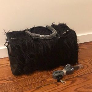 Current Mood Faux Fur Midnight Weekender Bag